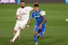 Biến động tỷ lệ k&egrave;o Getafe vs Real Madrid, 20h ng&agrave;y 2/1