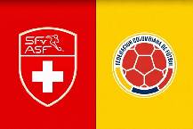 Siêu máy tính dự đoán Thụy Sĩ vs Colombia, 3h00 ngày 8/7