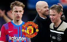 Tr&igrave;nh l&agrave;ng 'tam tấu B-C-S', Ten Hag qu&ecirc;n lu&ocirc;n nỗi nhớ De Jong