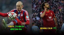 5 ng&ocirc;i sao c&oacute; ch&acirc;n tr&aacute;i lợi hại nhất thế kỷ 21: Robben vẫn c&ograve;n k&eacute;m 4 người