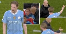 De Bruyne v&ugrave;ng vằng rời s&acirc;n, Pep Guardiola tuy&ecirc;n bố bất ngờ