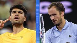 Alcaraz đấu Medvedev ở bán kết Indian Wells Masters 2026