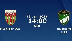 Nhận định, soi kèo U21 MC Alger vs U21 US Biskra, 21h00 ngày 18/1