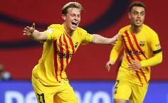 Frenkie de Jong t&aacute;i lập kỳ t&iacute;ch của Messi ở chung kết C&uacute;p Nh&agrave; vua