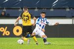 Video Văn Hậu nhận thẻ v&agrave;ng đầu ti&ecirc;n ở SC Heerenveen
