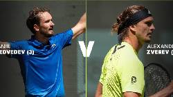 Link trực tiếp tennis Zverev vs Medvedev, Bán kết Halle Open - 20h00 ngày 21/6