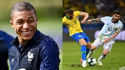 Kylian Mbappe g&acirc;y b&atilde;o khi xem thường nền b&oacute;ng đ&aacute; Brazil v&agrave; Argentina