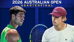 Link trực tiếp tennis Alcaraz vs De Minaur - Tứ kết Úc Mở rộng, 16h30 ngày 27/1