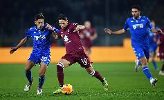 Soi k&egrave;o chẵn/ lẻ Empoli vs Torino, 21h ng&agrave;y 28/1
