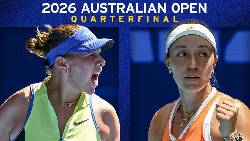 Link trực tiếp tennis Anisimova vs Pegula - Tứ kết Úc Mở rộng, 9h00 ngày 28/1