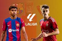 Link xem trực tiếp Barcelona vs Osasuna La Liga, 3h00 ngày 28/3