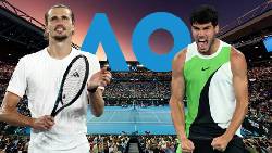 Link trực tiếp tennis Alcaraz vs Zverev - Bán kết Úc Mở rộng, 10h30 ngày 30/1