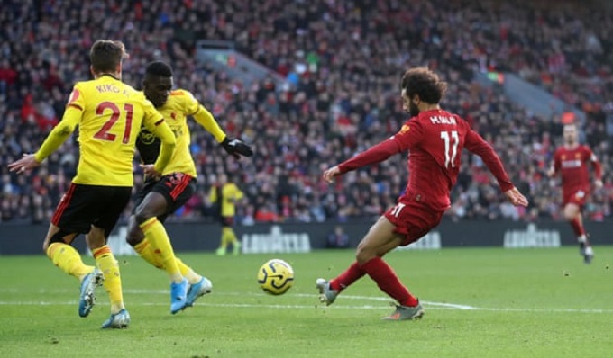 Liverpool 2-0 Watford: Salah tỏa s&aacute;ng rực rỡ