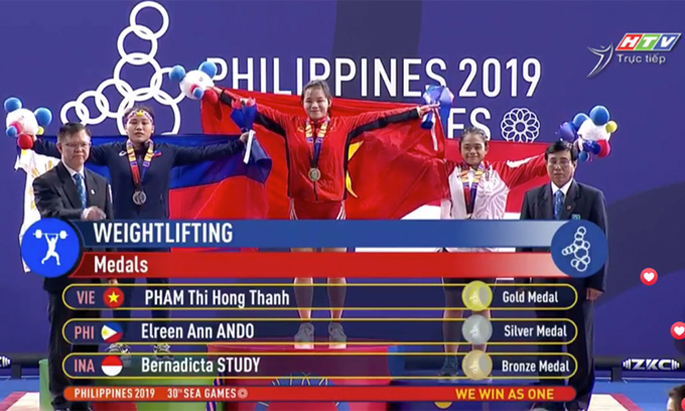 Bảng tổng sắp huy chương SEA Games 30 ngày 3/12: Thêm 8 HCV cho đoàn thể thao Việt Nam