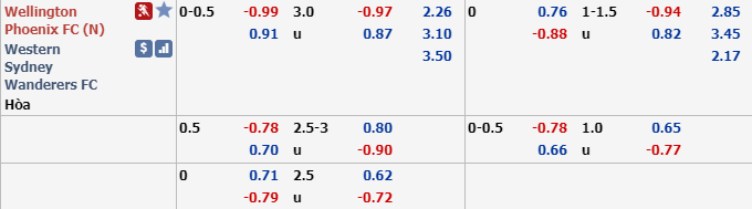 Phân tích tỷ lệ Wellington Phoenix vs Western Sydney, 13h ngày 7/12