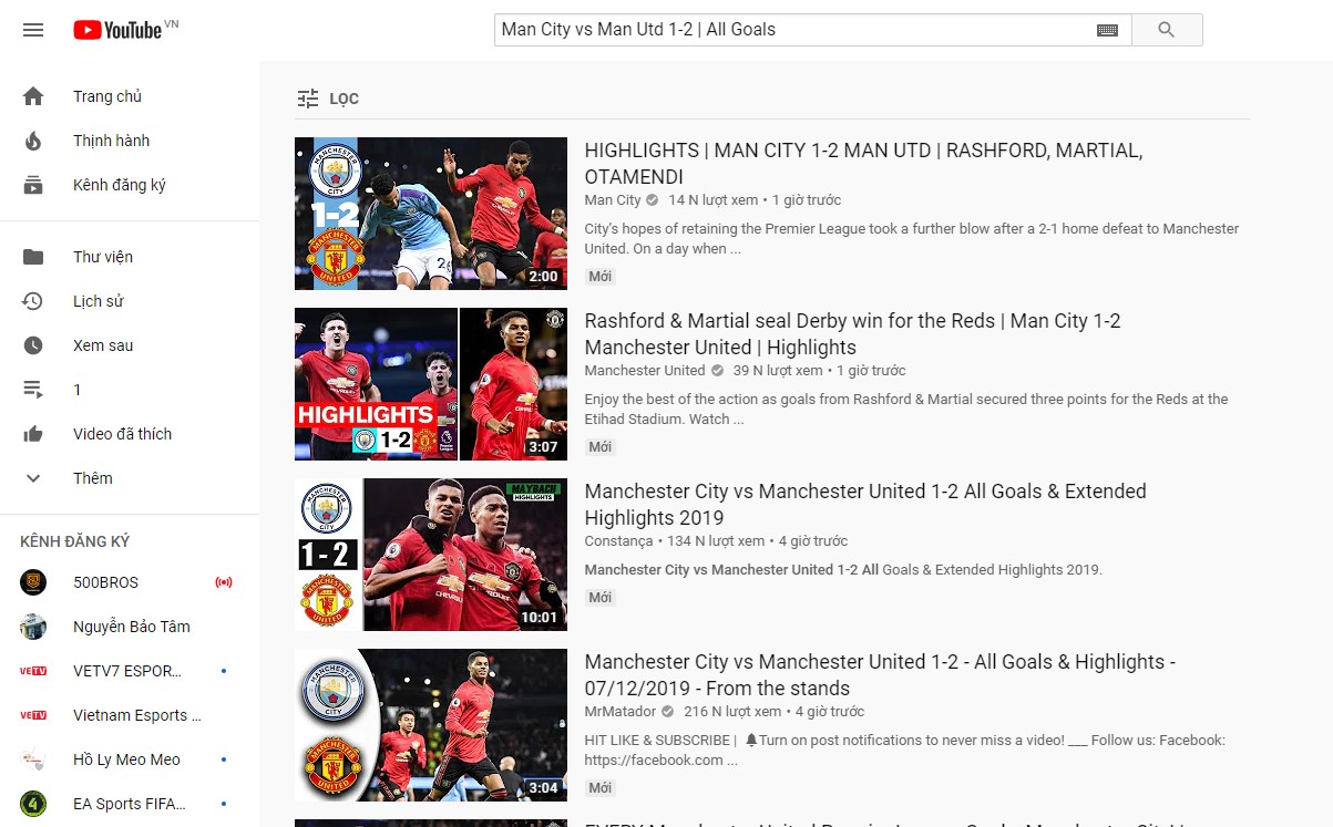 Xem lại Man City vs MU ở đ&acirc;u? (Premier League, Ngoại hạng Anh v&ograve;ng 16)
