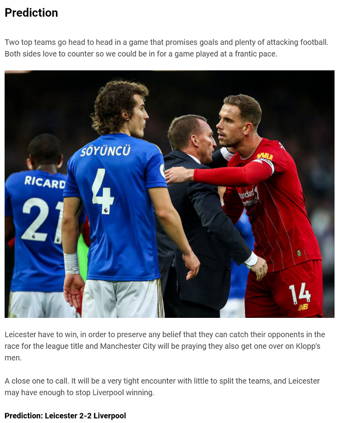 Dự đoán Leicester vs Liverpool (3h 27/12) bởi 90min