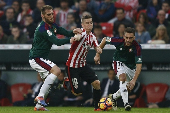 Bilbao vs Osasuna (0h30 17/2): Hat-trick 1-0?