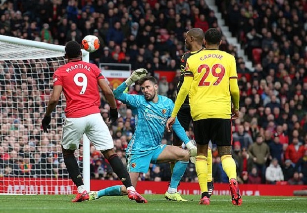 Man United 3-0 Watford: Quỷ đỏ vào top 5 Man United 3-0 Watford: Quỷ đỏ vào top 5