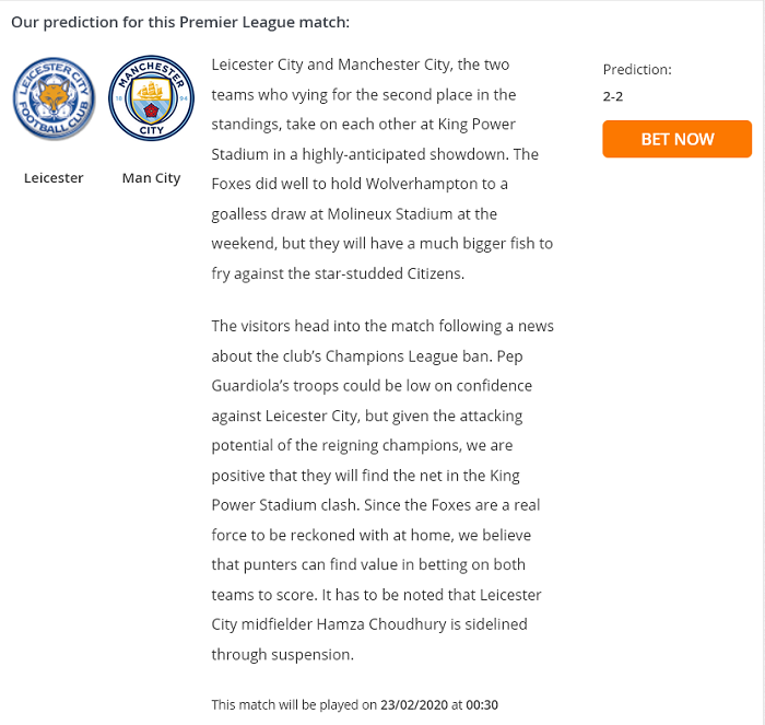 Leicester vs Man City (0h30 23/2): Cưa điểm?