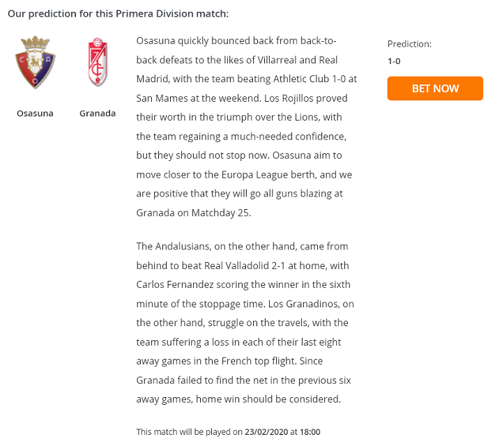 Osasuna vs Granada (18h 23/2): Xa nhà là ‘tạch’?