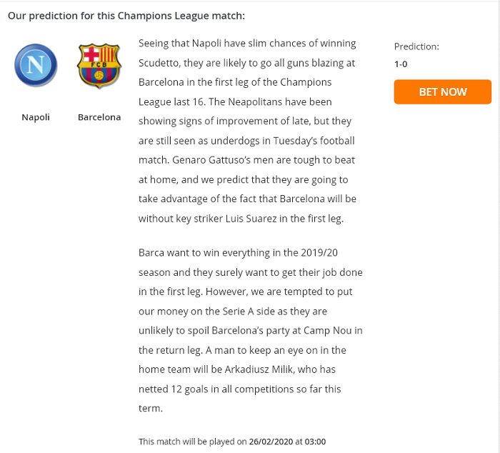 Napoli vs Barcelona (3h 26/2): Italia khó hoan ca