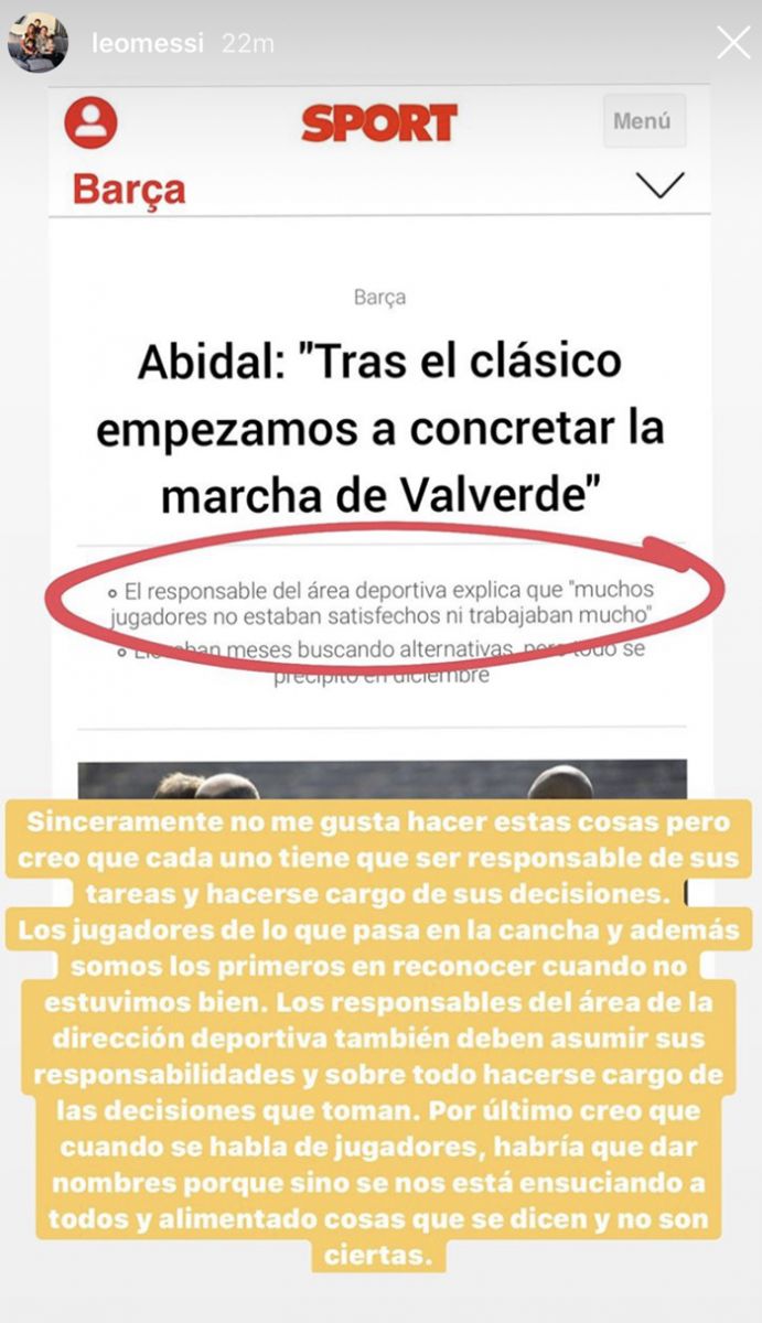 Lionel Messi khiến nội bộ CLB Barcelona nổi thêm sóng gió?