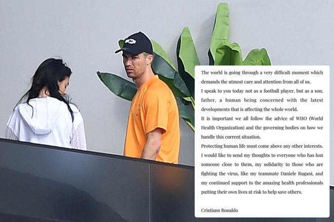 Ronaldo hành động đẹp chống Covid-19