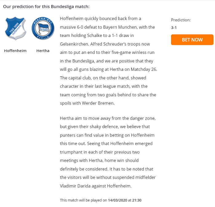 Hoffenheim vs Hertha Berlin (21h30 14/3): Ngăn đà lao dốc