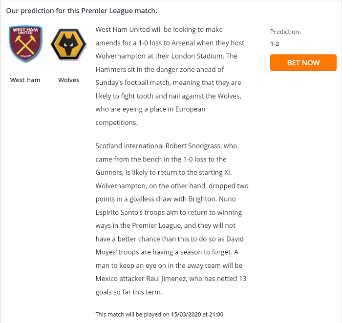 West Ham vs Wolves (21h 15/3): Đã khốn lại thêm khó