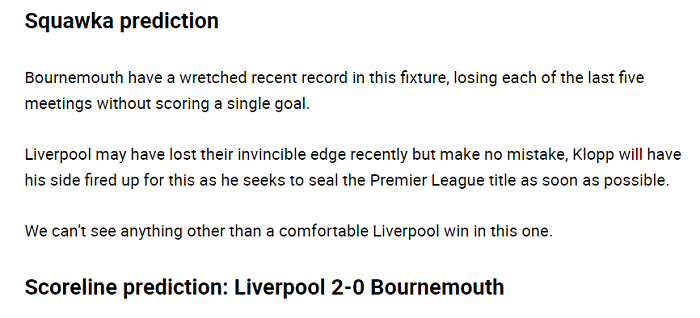 Dự đoán Liverpool vs Bournemouth (19h30 7/3) bởi chuyên gia Chris Smith