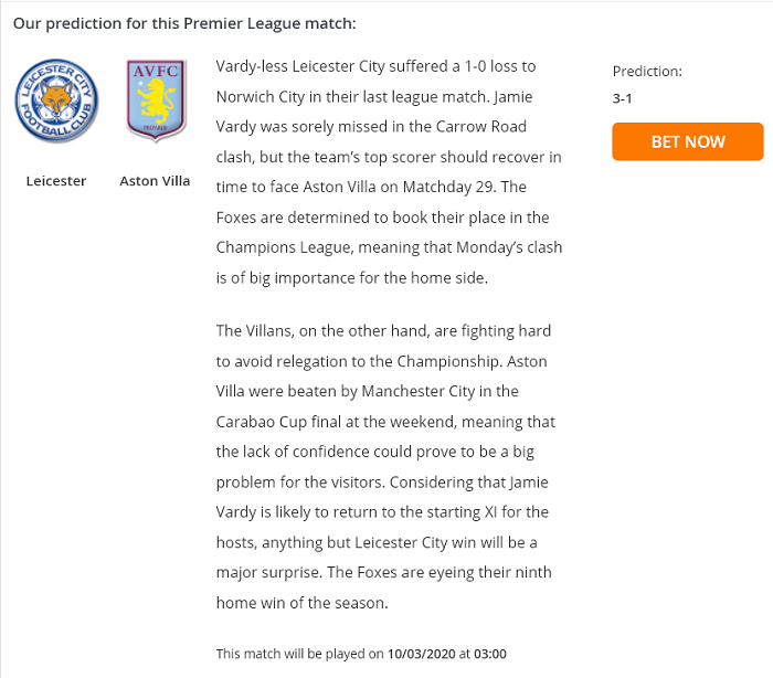 Leicester vs Aston Villa (3h 10/3): Khó trốn ‘đèn đỏ’