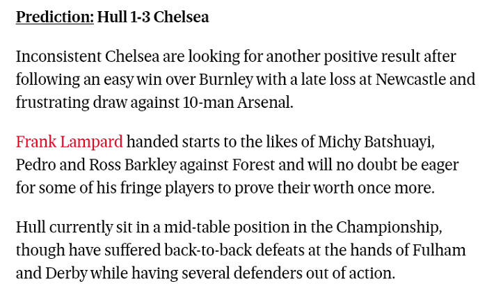 Hull vs Chelsea (0h30 26/1): The Blues thẳng tiến?