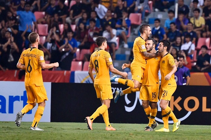 U23 Th&aacute;i Lan 1-2 U23 Australia: Th&aacute;i Lan l&acirc;m nguy