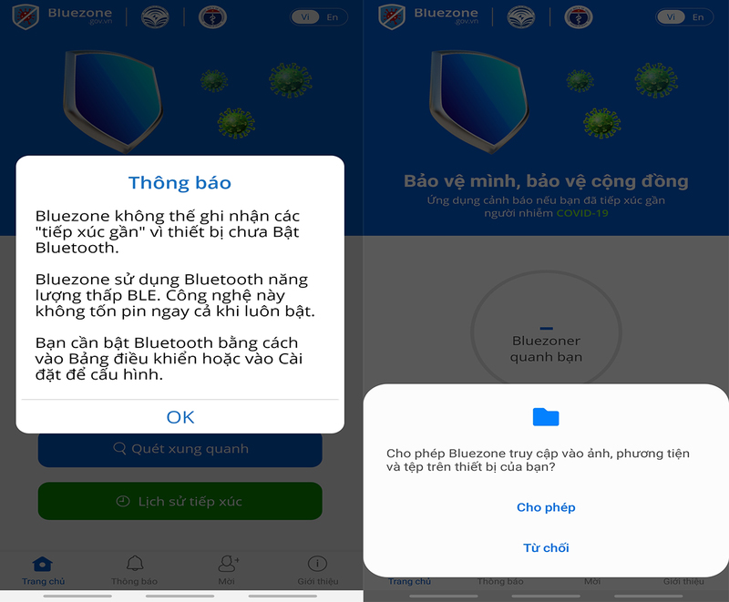 Cách cài đặt khẩu trang điện tử Bluezone cảnh báo người nhiễm COVID-19