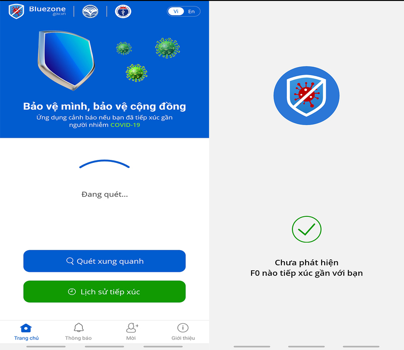 Cách cài đặt khẩu trang điện tử Bluezone cảnh báo người nhiễm COVID-19